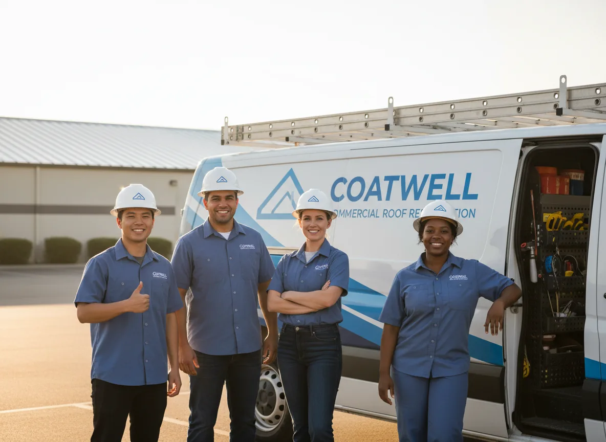 Commercial roof coating company in Industry, TX